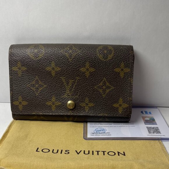 Louis Vuitton Vintage (1999) Monogram Porte-Monnaie Tresor Wallet - Preowned - Picture 1 of 15